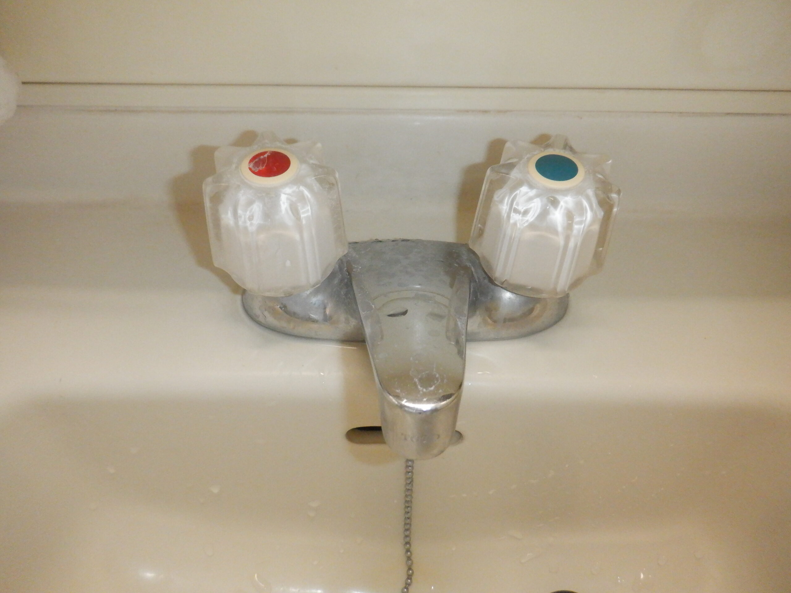 TOTO TL306MAG 洗面2ﾊﾝﾄﾞﾙ混合栓 水漏れ修理 ﾊﾟｯｷﾝ交換→改善無し→水 