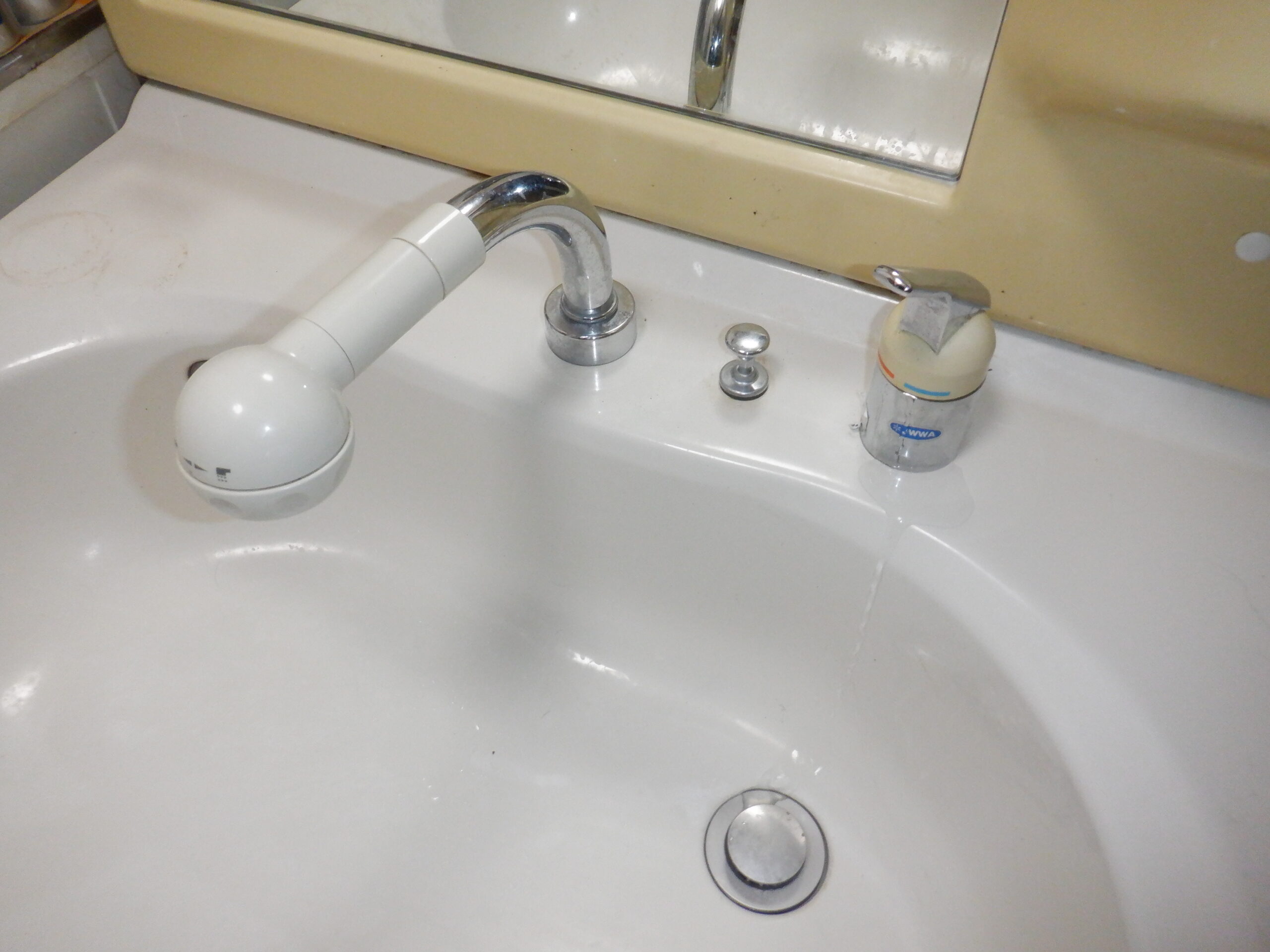 MYM FM747Ｔ-Ｔ274 洗面ｼﾝｸﾞﾙﾚﾊﾞｰ式洗髪ｼｬﾜｰ水栓 水漏れ 水栓本体交換