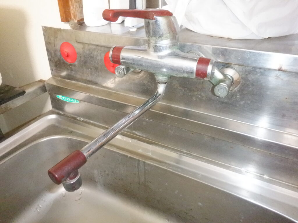 TOTO　ｴﾚｶﾞﾝﾄｼﾘｰｽﾞ　TK630・TF620（補修部品供給終了）　壁付ｼﾝｸﾞﾙﾚﾊﾞｰ水栓　水漏れ　水栓本体交換手順