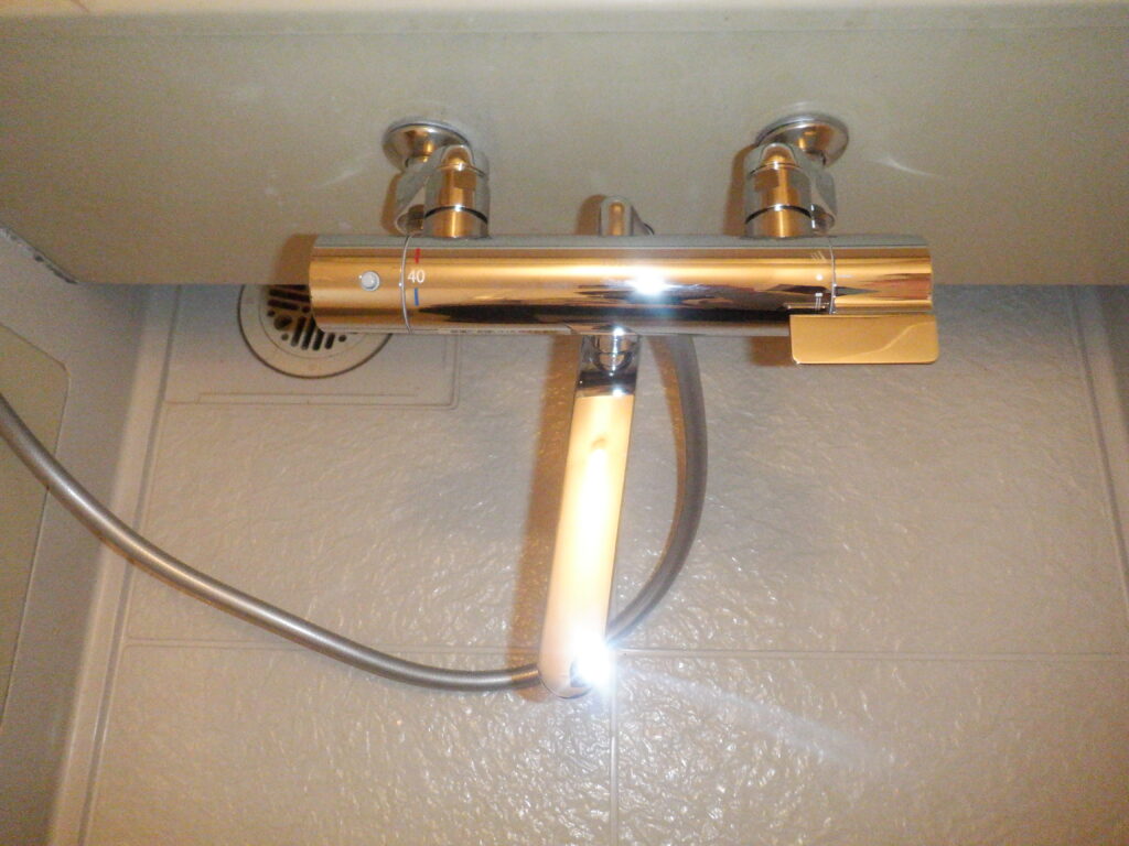 MYM　MS3000D　浴室壁付ｻｰﾓ式ｼｬﾜｰ水栓　水漏れ修理　水栓本体交換方法