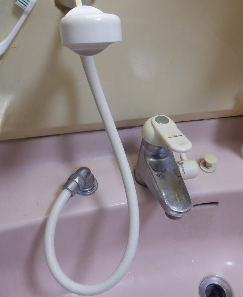 KVK　KF309NF2-3、KF309AF2-3 洗面洗髪ｼｬﾜｰ水栓　水漏れ修理方法（ｶｰﾄﾘｯｼﾞ交換手順）※ｸﾘﾅｯﾌﾟ洗面化粧台