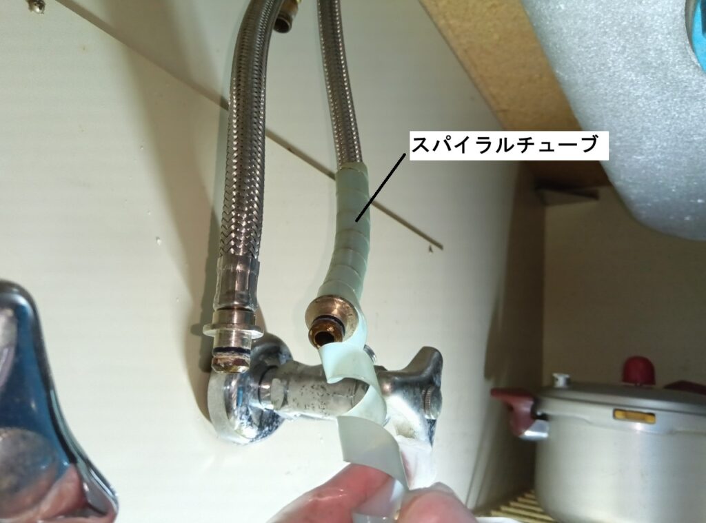 INAX SF-4450S<水栓本体交換方法、取り外し方> 台所ハンドシャワー式シングルレバー水栓