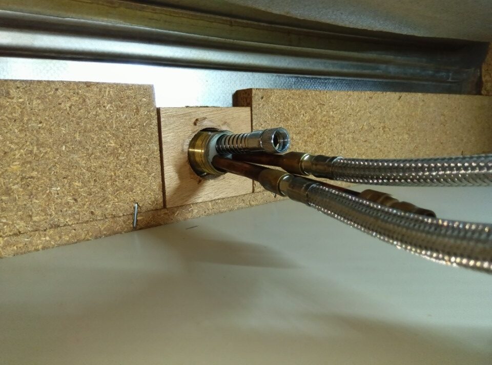 INAX SF-4450S<水栓本体交換方法、取り外し方> 台所ハンドシャワー式シングルレバー水栓