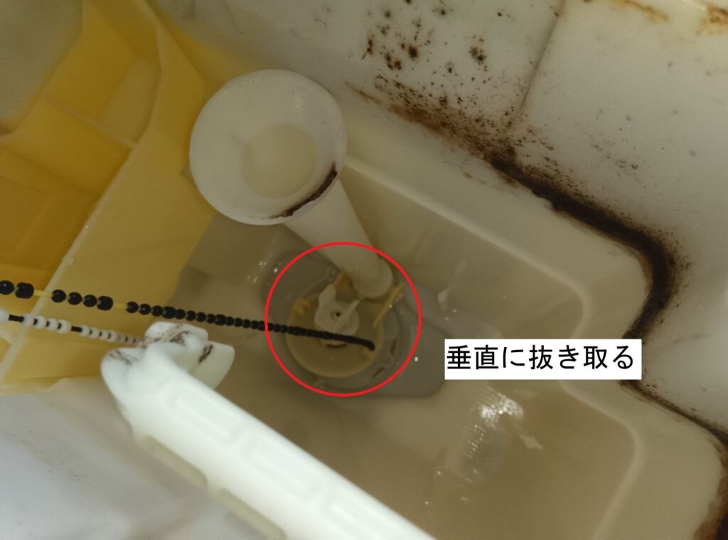 LIXIL　（Y)DT-ZA180H（ZA150H)【ﾎﾞｰﾙﾀｯﾌﾟ･ﾌﾗｯﾊﾟｰ弁交換方法】　ﾄｲﾚﾛｰﾀﾝｸ＜水が止まらない。流せない＞修理方法