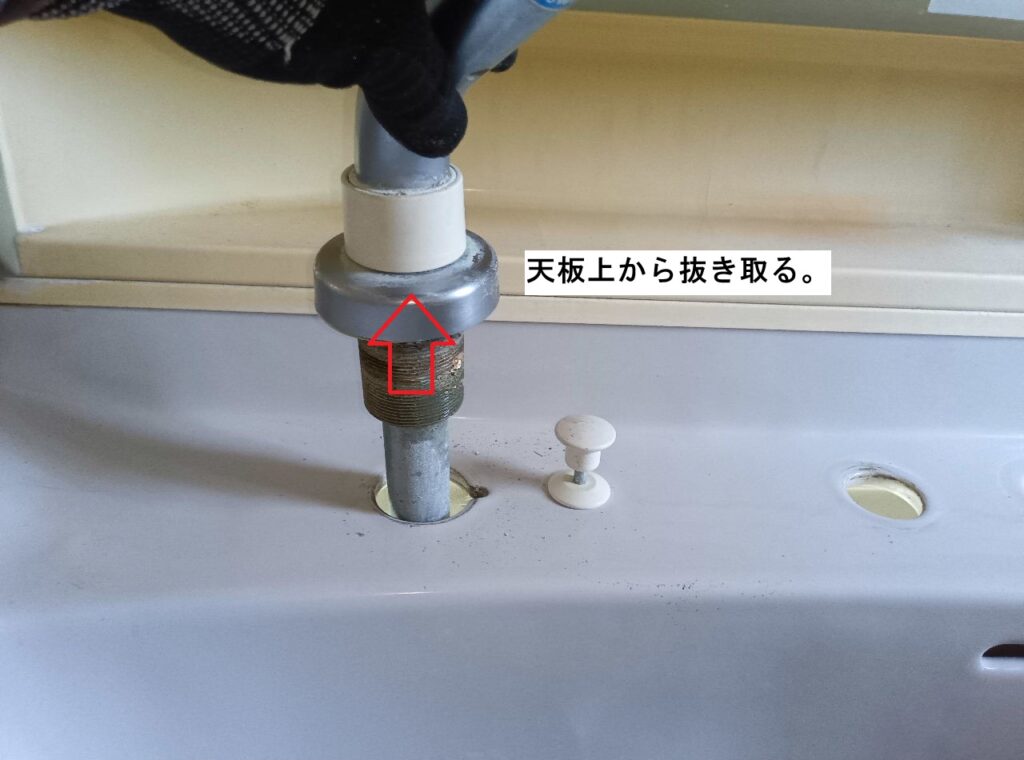 TOTO　洗面洗髪ｼｬﾜｰ混合水栓　TL370ARX
他社の水栓を使用して本体交換＜施工例＞
※TL390ARXも対象