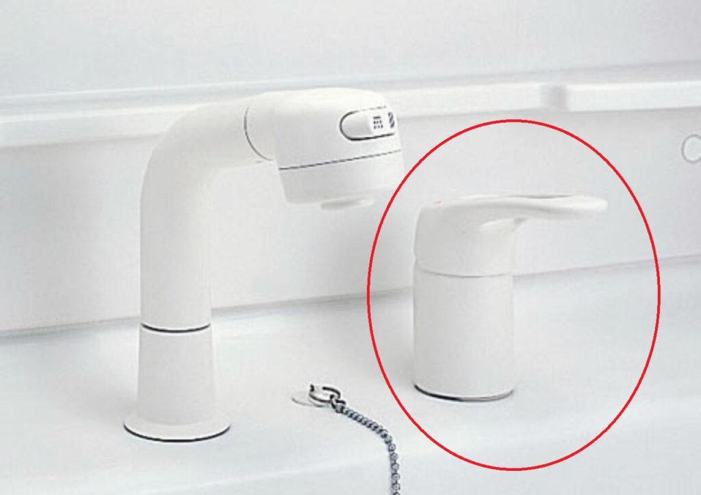 LIXIL(INAX) 洗面台付シングルレバー式洗髪シャワー水栓 SF-60S-MB/N88(2001-2009年)
